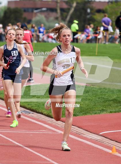 Thumbnail 2 in CHSAA Track and Field 5A Championships (Girls 4x800m Relay) photogallery.