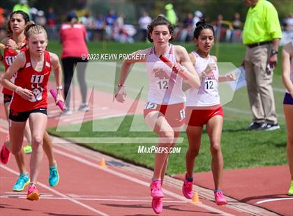 Thumbnail 3 in CHSAA Track and Field 5A Championships (Girls 4x800m Relay) photogallery.