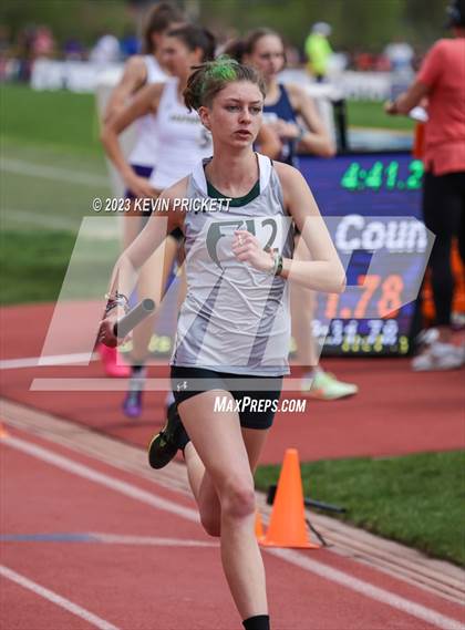 Thumbnail 3 in CHSAA Track and Field 5A Championships (Girls 4x800m Relay) photogallery.