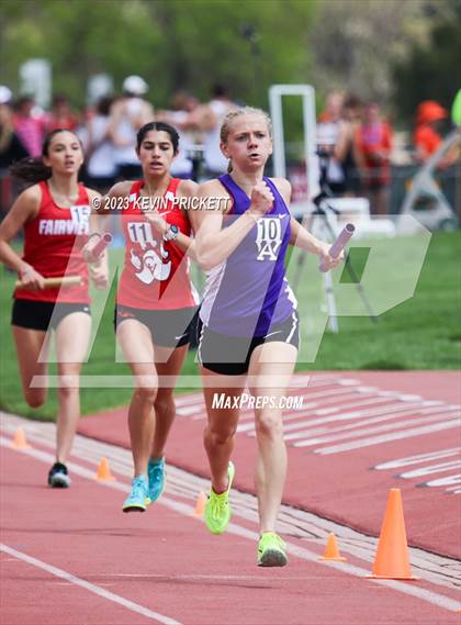 Thumbnail 2 in CHSAA Track and Field 5A Championships (Girls 4x800m Relay) photogallery.