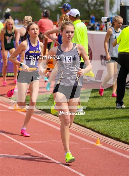 Thumbnail 1 in CHSAA Track and Field 5A Championships (Girls 4x800m Relay) photogallery.