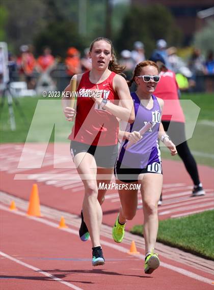 Thumbnail 1 in CHSAA Track and Field 5A Championships (Girls 4x800m Relay) photogallery.