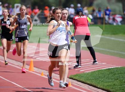 Thumbnail 2 in CHSAA Track and Field 5A Championships (Girls 4x800m Relay) photogallery.
