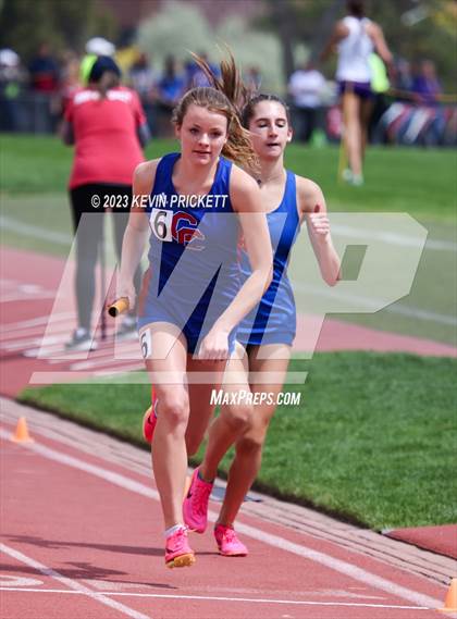 Thumbnail 2 in CHSAA Track and Field 5A Championships (Girls 4x800m Relay) photogallery.