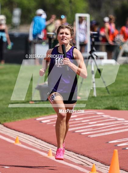 Thumbnail 3 in CHSAA Track and Field 5A Championships (Girls 4x800m Relay) photogallery.