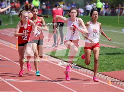Thumbnail 2 in CHSAA Track and Field 5A Championships (Girls 4x800m Relay) photogallery.