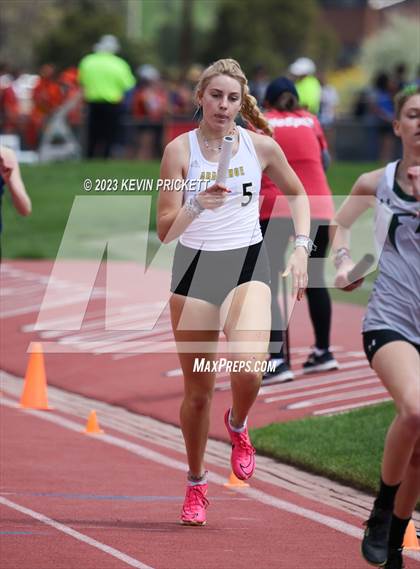 Thumbnail 2 in CHSAA Track and Field 5A Championships (Girls 4x800m Relay) photogallery.