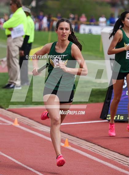 Thumbnail 2 in CHSAA Track and Field 5A Championships (Girls 4x800m Relay) photogallery.