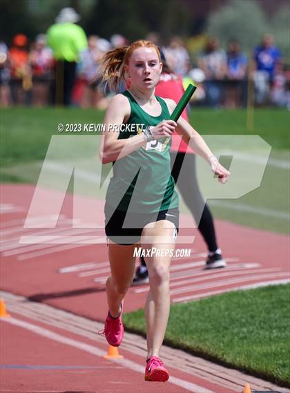 Thumbnail 3 in CHSAA Track and Field 5A Championships (Girls 4x800m Relay) photogallery.
