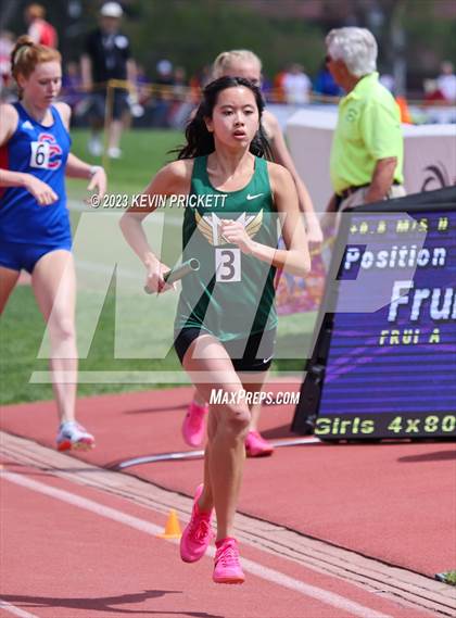 Thumbnail 1 in CHSAA Track and Field 5A Championships (Girls 4x800m Relay) photogallery.