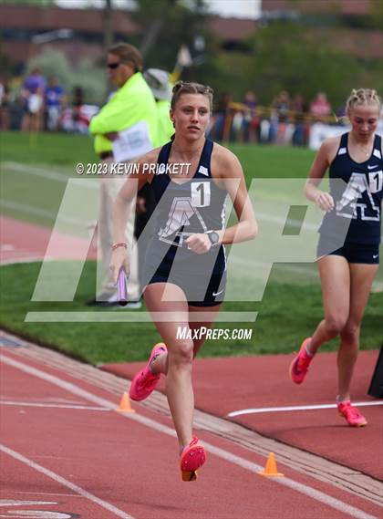Thumbnail 3 in CHSAA Track and Field 5A Championships (Girls 4x800m Relay) photogallery.