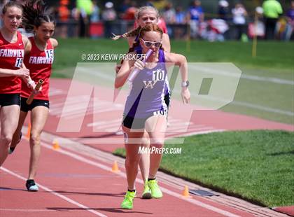 Thumbnail 2 in CHSAA Track and Field 5A Championships (Girls 4x800m Relay) photogallery.