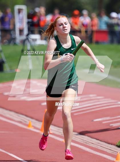 Thumbnail 3 in CHSAA Track and Field 5A Championships (Girls 4x800m Relay) photogallery.