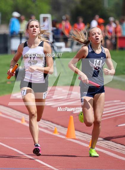 Thumbnail 1 in CHSAA Track and Field 5A Championships (Girls 4x800m Relay) photogallery.