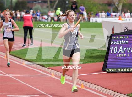 Thumbnail 3 in CHSAA Track and Field 5A Championships (Girls 4x800m Relay) photogallery.