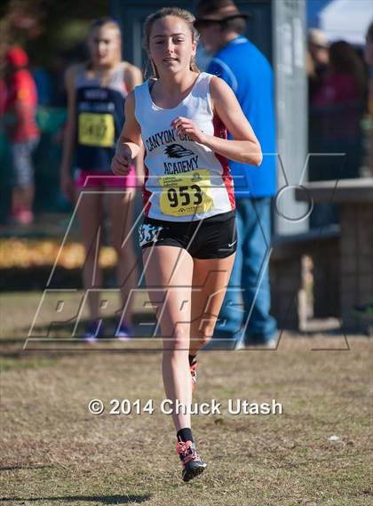 Thumbnail 2 in CIF State Cross Country Championships (D3 Girls Race) photogallery.