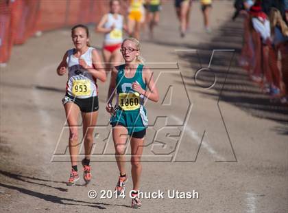 Thumbnail 1 in CIF State Cross Country Championships (D3 Girls Race) photogallery.