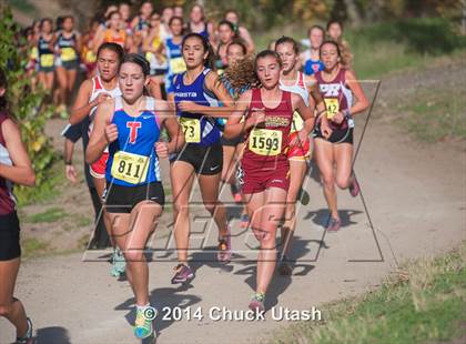 Thumbnail 2 in CIF State Cross Country Championships (D3 Girls Race) photogallery.