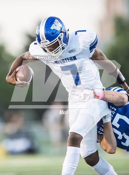 Thumbnail 3 in Walled Lake Western @ Catholic Central photogallery.