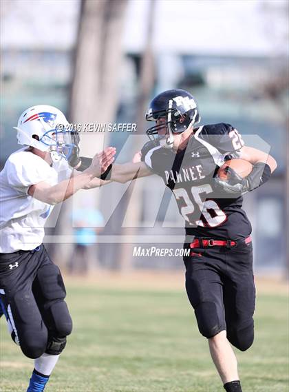 Thumbnail 2 in Pawnee vs. Hi-Plains (CHSAA 6-man Quaterfinal Playoff) photogallery.