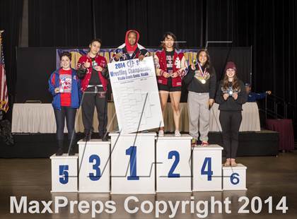 Thumbnail 2 in CIF State Girls Wrestling Championships (Awards)  photogallery.