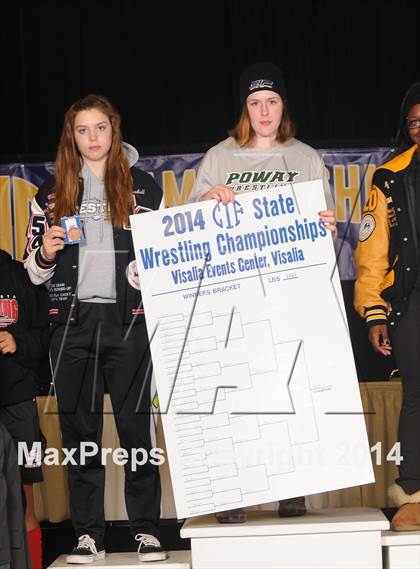 Thumbnail 3 in CIF State Girls Wrestling Championships (Awards)  photogallery.
