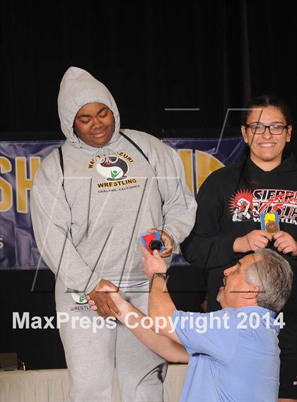 Thumbnail 1 in CIF State Girls Wrestling Championships (Awards)  photogallery.