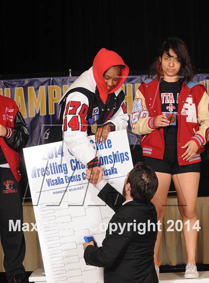 Thumbnail 3 in CIF State Girls Wrestling Championships (Awards)  photogallery.