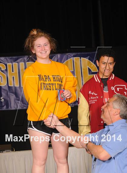 Thumbnail 1 in CIF State Girls Wrestling Championships (Awards)  photogallery.