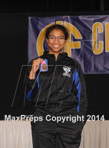 Thumbnail 2 in CIF State Girls Wrestling Championships (Awards)  photogallery.