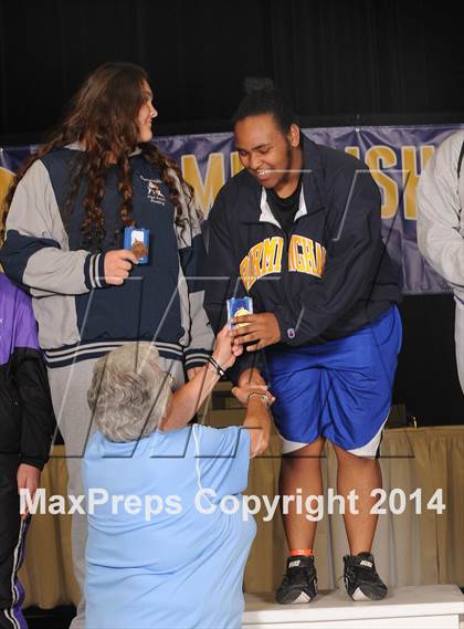 Thumbnail 2 in CIF State Girls Wrestling Championships (Awards)  photogallery.