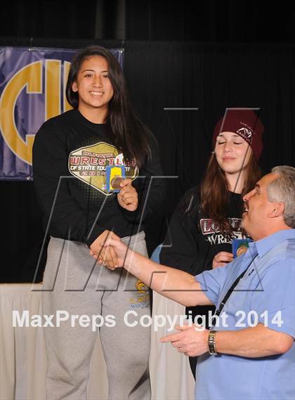 Thumbnail 2 in CIF State Girls Wrestling Championships (Awards)  photogallery.