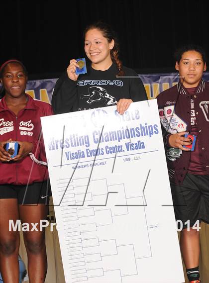 Thumbnail 2 in CIF State Girls Wrestling Championships (Awards)  photogallery.