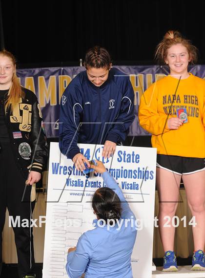 Thumbnail 2 in CIF State Girls Wrestling Championships (Awards)  photogallery.