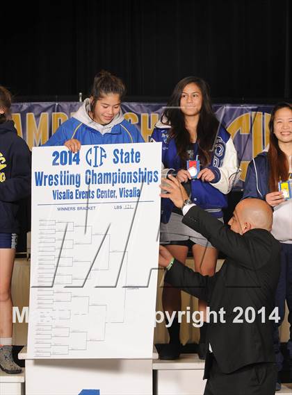 Thumbnail 2 in CIF State Girls Wrestling Championships (Awards)  photogallery.