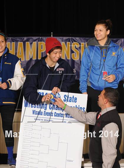 Thumbnail 2 in CIF State Girls Wrestling Championships (Awards)  photogallery.
