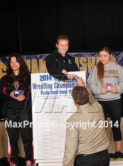 Thumbnail 2 in CIF State Girls Wrestling Championships (Awards)  photogallery.