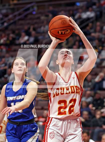 Thumbnail 3 in Our Lady of Lourdes Regional vs. Union Area (PIAA 1A Championship) photogallery.