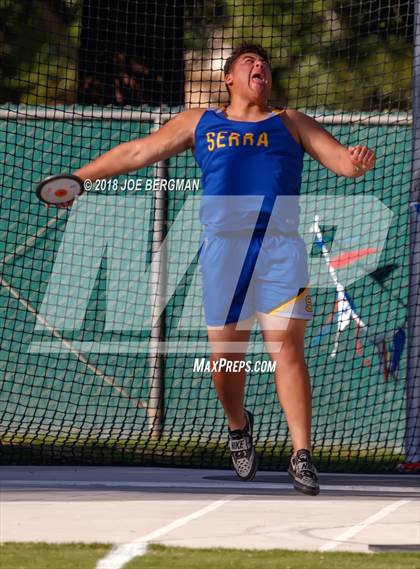 Thumbnail 2 in CIF State Track and Field Championships (Boys Discus Prelim) photogallery.