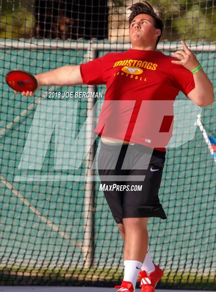 Thumbnail 1 in CIF State Track and Field Championships (Boys Discus Prelim) photogallery.