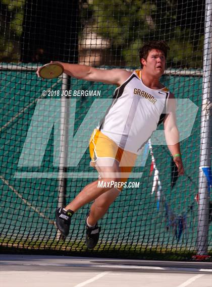 Thumbnail 2 in CIF State Track and Field Championships (Boys Discus Prelim) photogallery.
