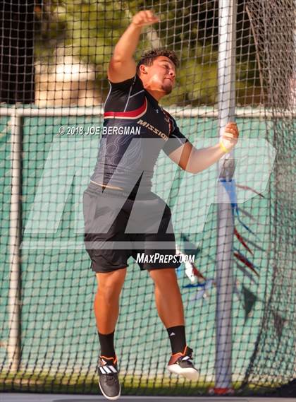Thumbnail 2 in CIF State Track and Field Championships (Boys Discus Prelim) photogallery.