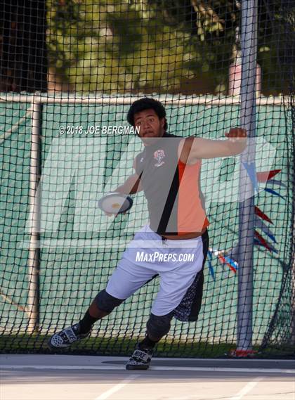 Thumbnail 2 in CIF State Track and Field Championships (Boys Discus Prelim) photogallery.