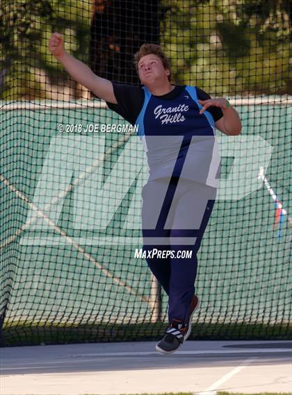 Thumbnail 3 in CIF State Track and Field Championships (Boys Discus Prelim) photogallery.