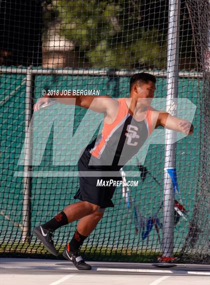 Thumbnail 3 in CIF State Track and Field Championships (Boys Discus Prelim) photogallery.