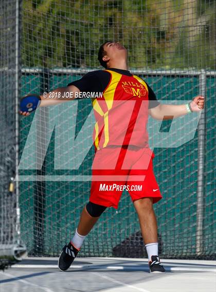 Thumbnail 2 in CIF State Track and Field Championships (Boys Discus Prelim) photogallery.