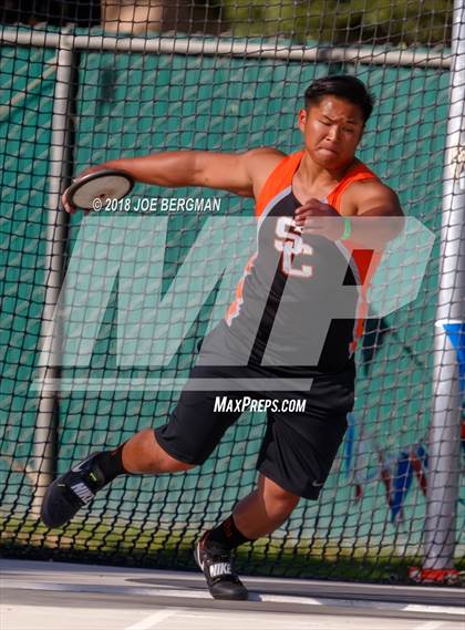Thumbnail 3 in CIF State Track and Field Championships (Boys Discus Prelim) photogallery.