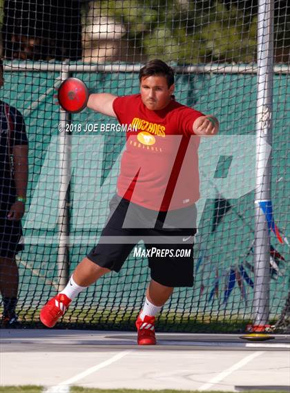 Thumbnail 3 in CIF State Track and Field Championships (Boys Discus Prelim) photogallery.