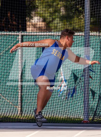 Thumbnail 1 in CIF State Track and Field Championships (Boys Discus Prelim) photogallery.