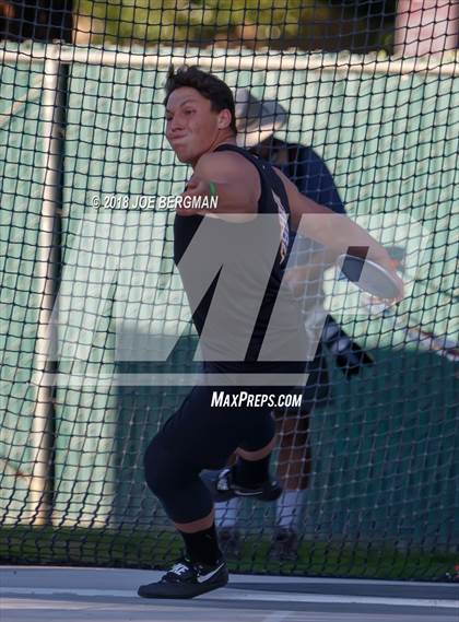 Thumbnail 3 in CIF State Track and Field Championships (Boys Discus Prelim) photogallery.